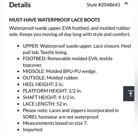 Sorel sz 9.5 Evie II Lace up  Bootie Black suede boot NWOT new condition - Picture 14 of 16